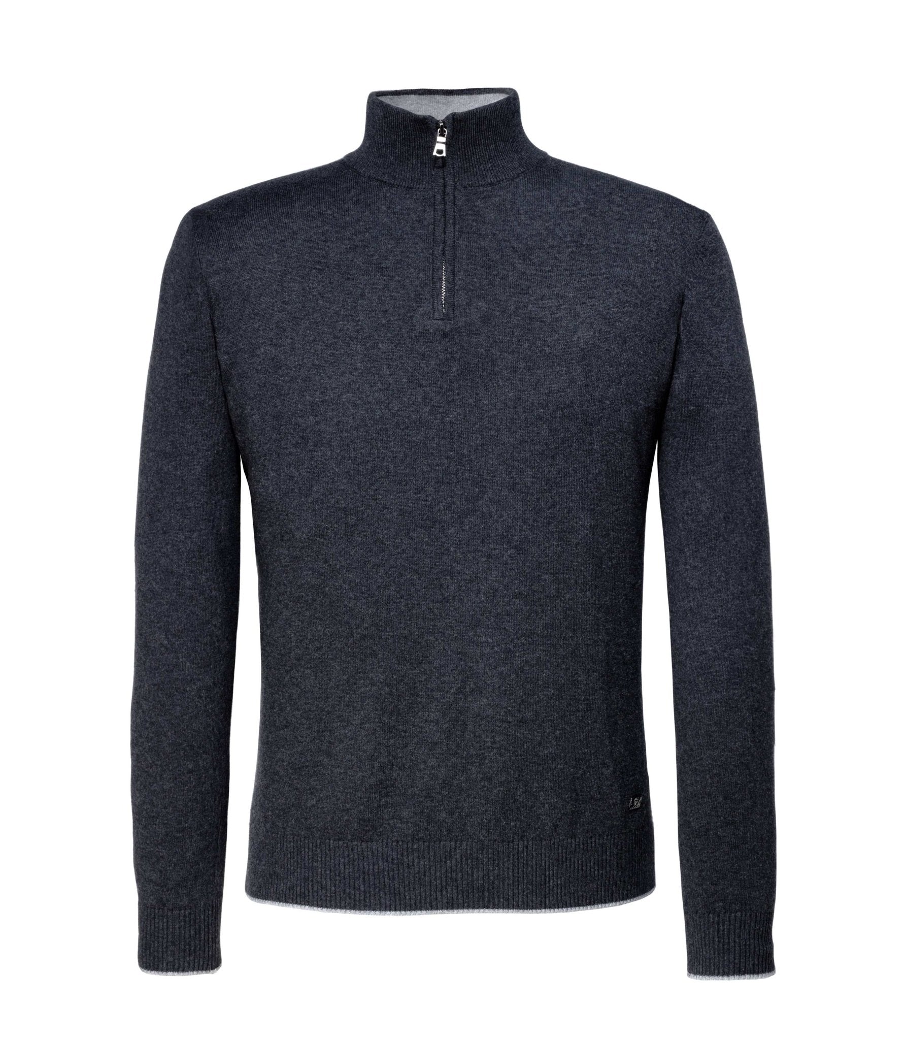 Pull col zippé anthracite "Lancelot" - IZAC