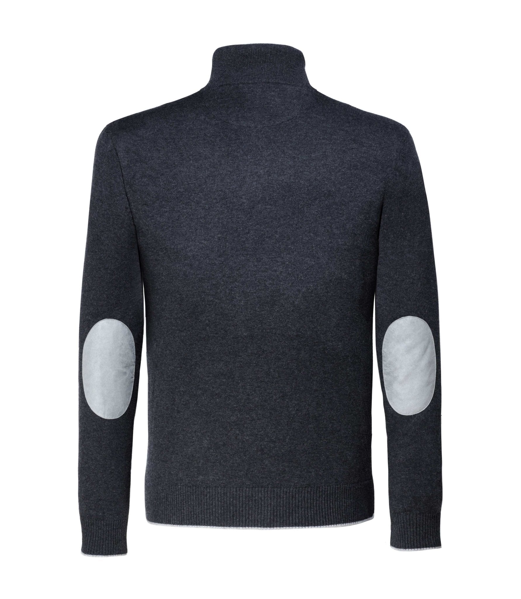 Pull col zippé anthracite "Lancelot" - IZAC
