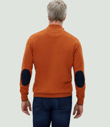 Pull col zippé camel "Lancelot" - IZAC