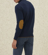 Pull col zippé marine "Lancelot" - IZAC