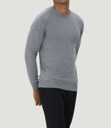 Pull col rond gris "Layton" - IZAC