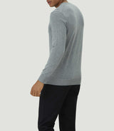 Pull col rond gris "Layton" - IZAC
