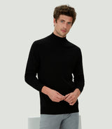 Pull col cheminée noir "Lazare" - IZAC