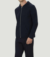 Gilet zippé à capuche marine "Leith" - IZAC