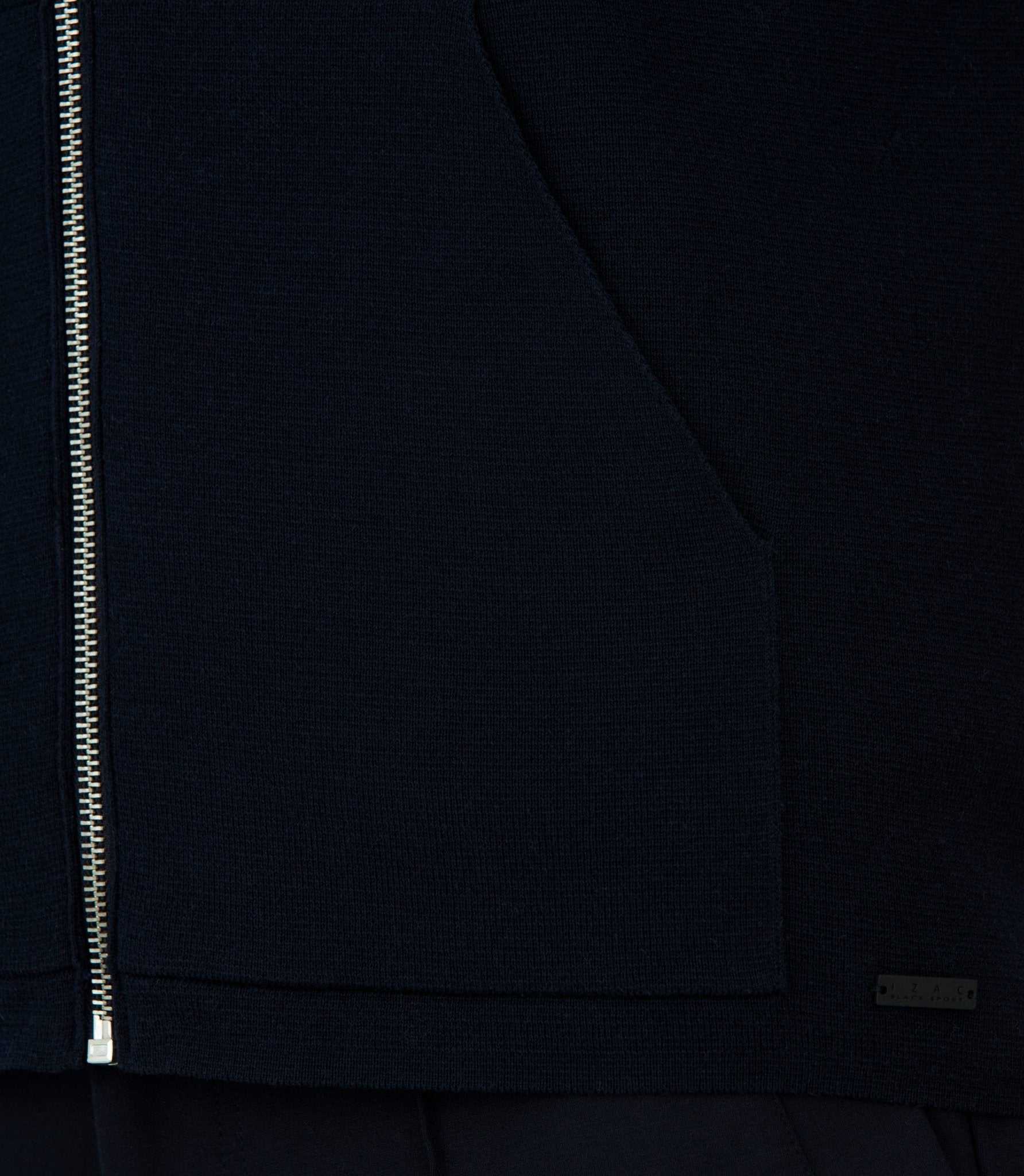 Gilet zippé à capuche marine "Leith" - IZAC