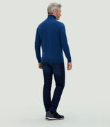 Pull col roulé bleu"Lucciano" - IZAC