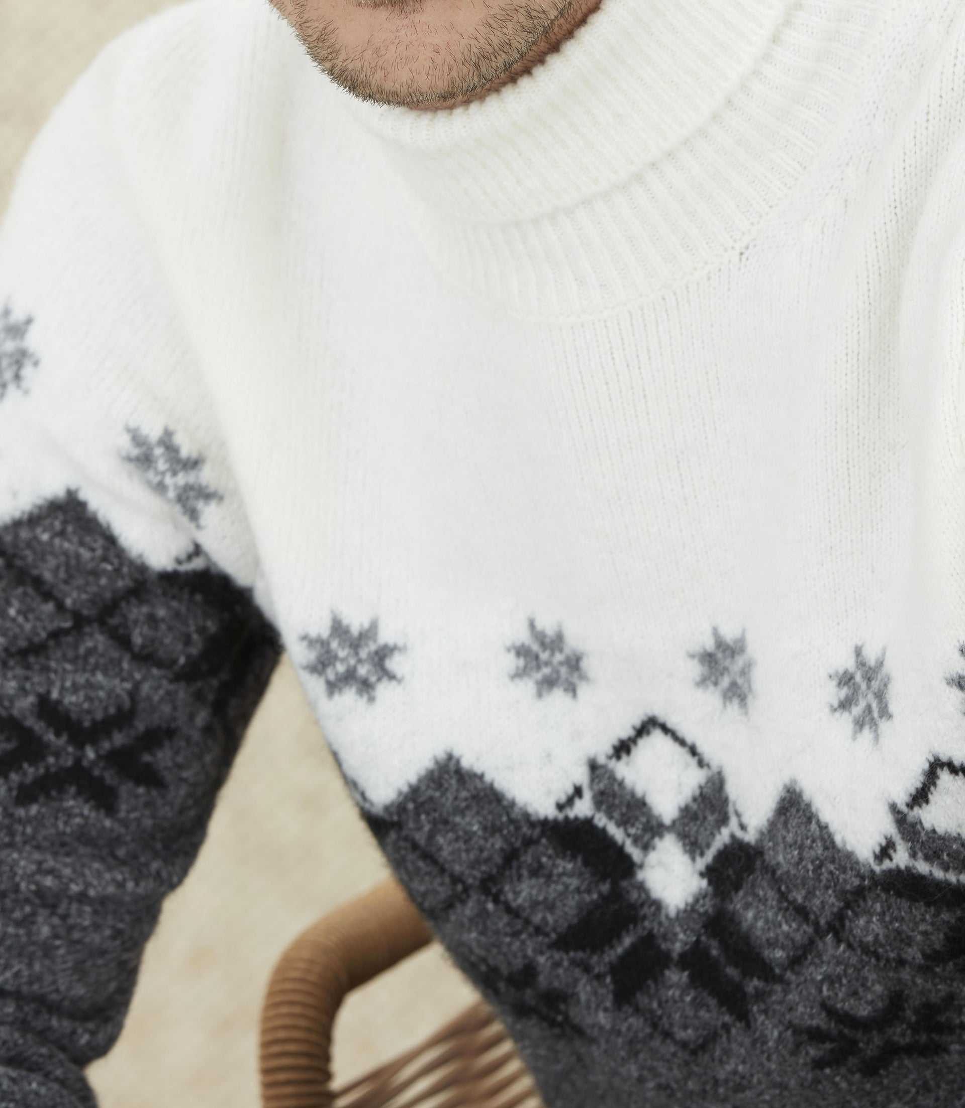 Pull col roulé anthracite "Lyan" - IZAC