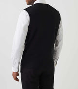 Gilet casual fantaisie noir "Larsen" - IZAC