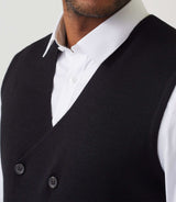 Gilet casual fantaisie noir "Larsen" - IZAC
