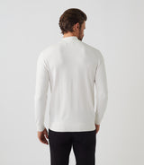 Pull col rond montant écru "Lazare" - IZAC