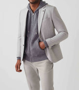 Gilet zippé à capuche gris "Sergei" - IZAC