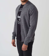 Gilet zippé col teddy gris "Sesto" - IZAC