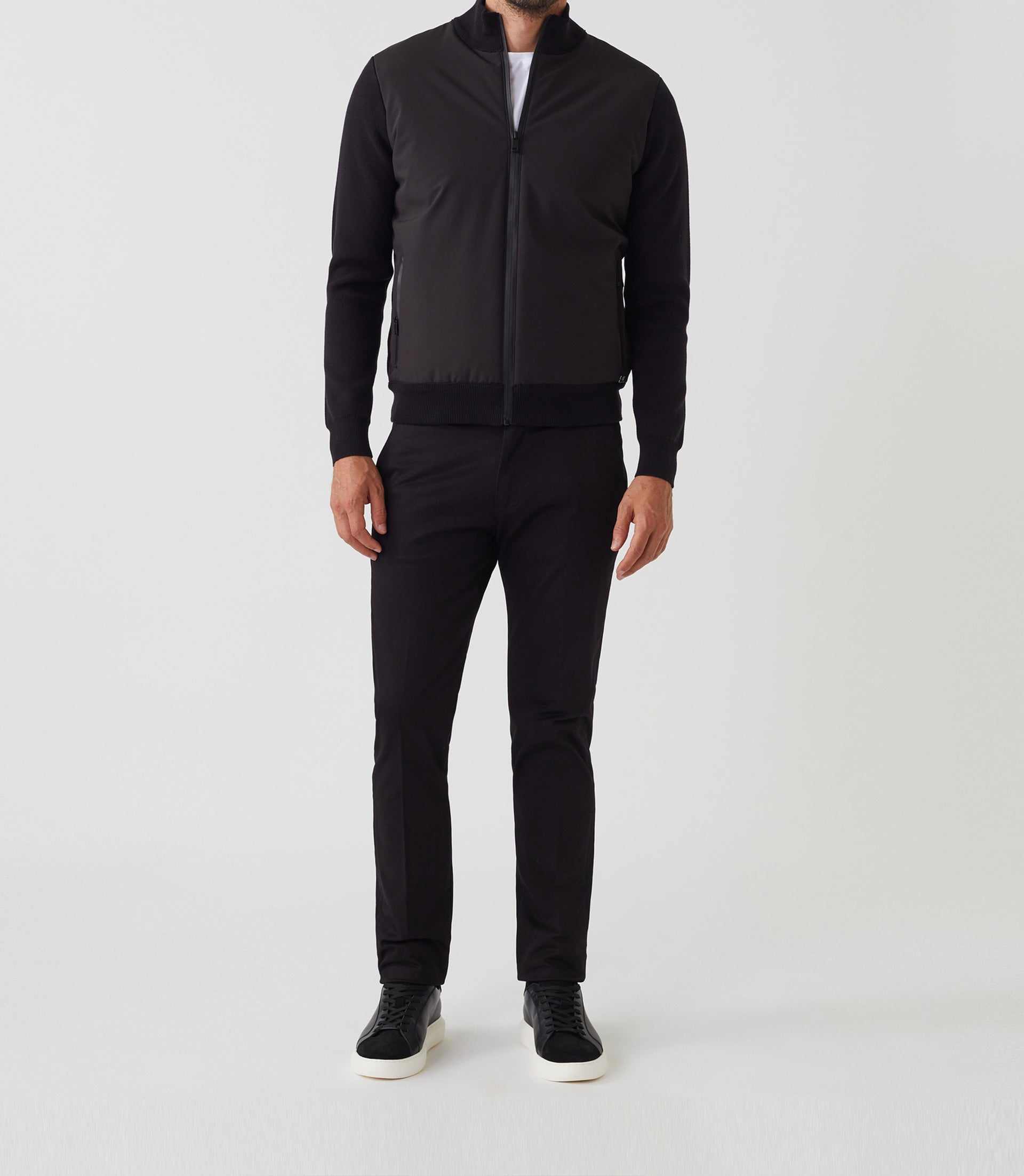Gilet zippé col teddy noir "SWsherkan" - IZAC