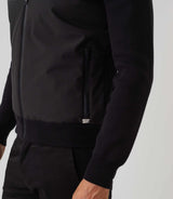 Gilet zippé col teddy noir "SWsherkan" - IZAC