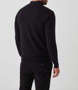 Gilet zippé col teddy noir "SWsherkan" - IZAC