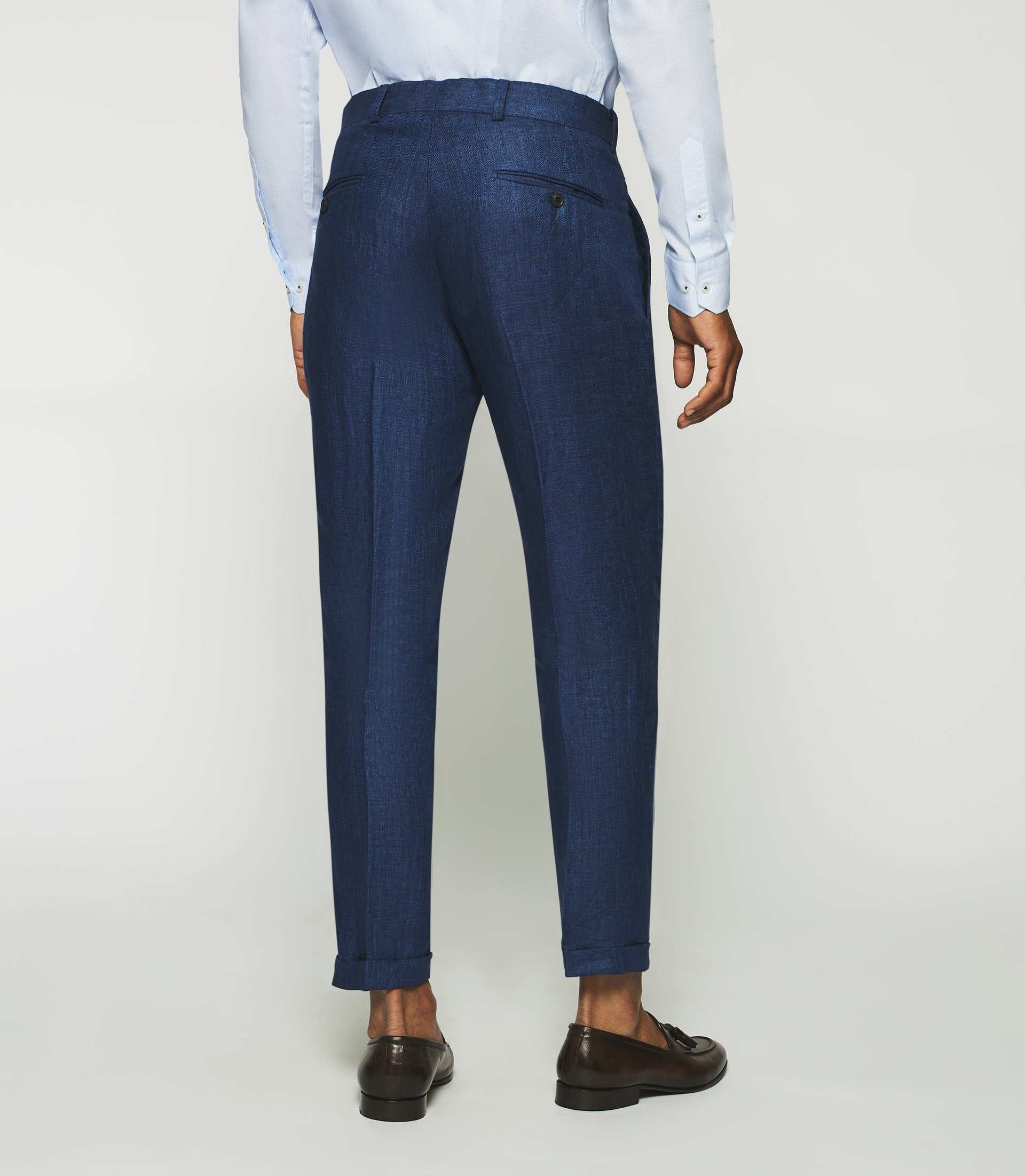 Pantalon séparable en lin marine BCHANCE - IZAC