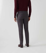 Pantalon ville Prince de Galles marron "Gvisuel" - IZAC