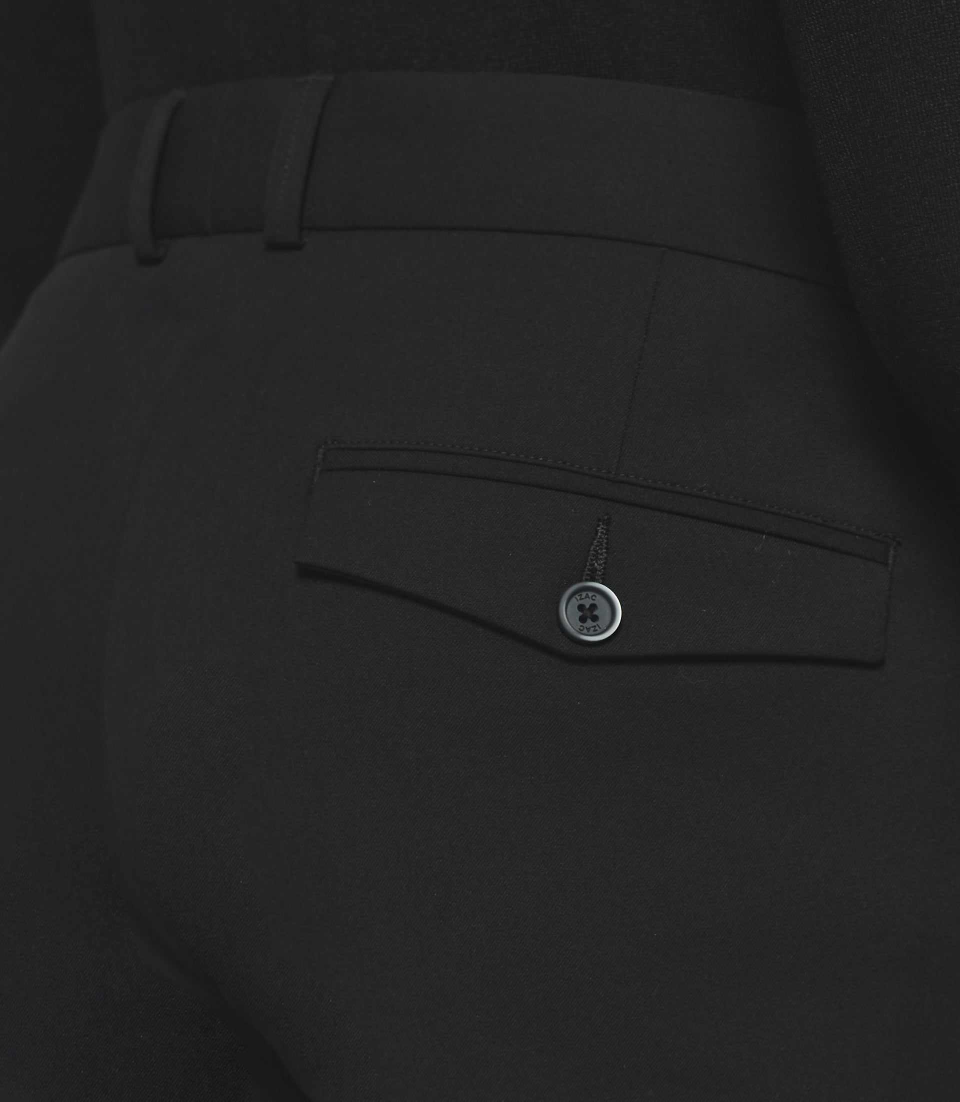 Pantalon ville uni bi - stretch noir FAOR - IZAC