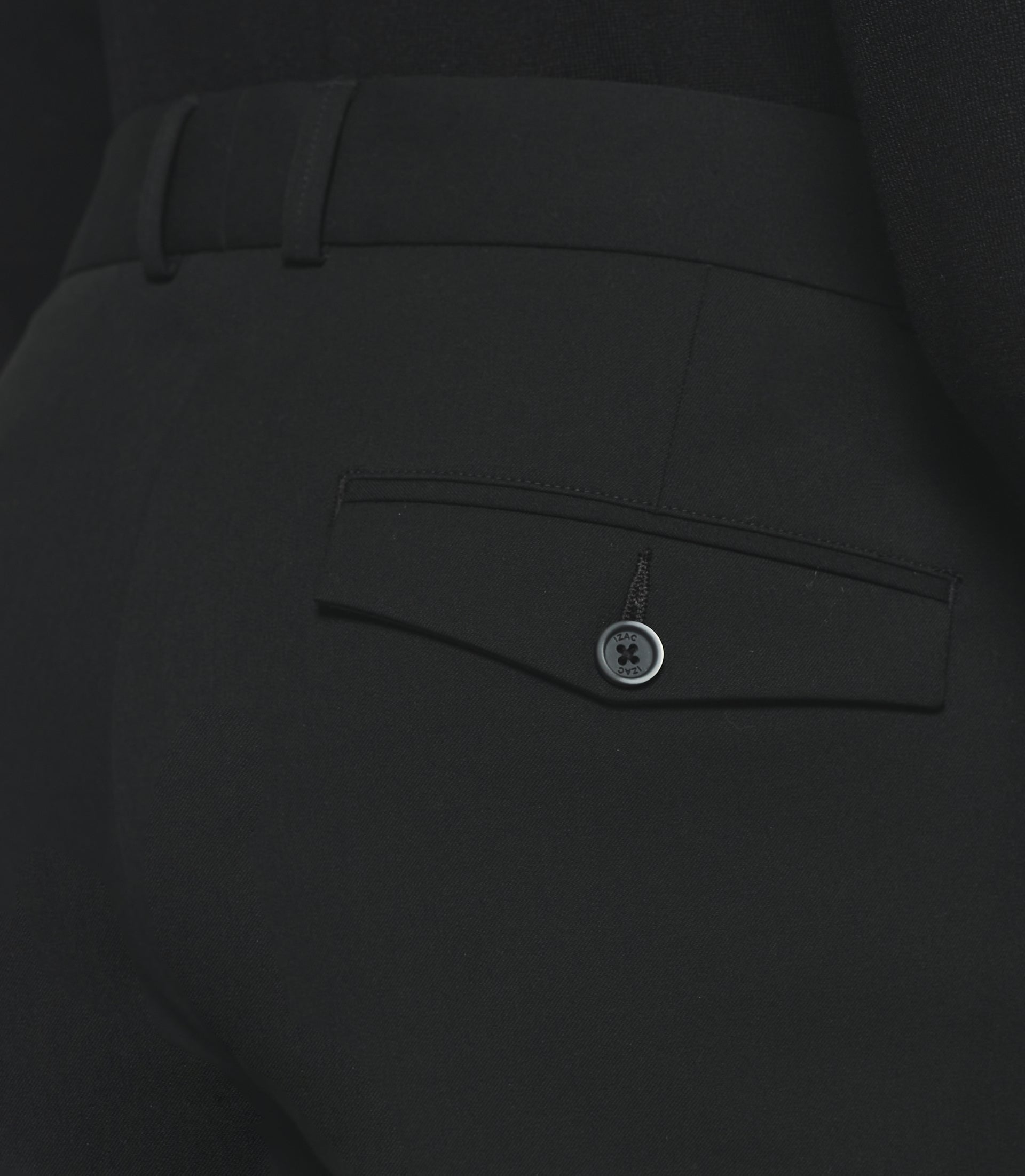 Pantalon ville uni bi - stretch noir FAOR - IZAC