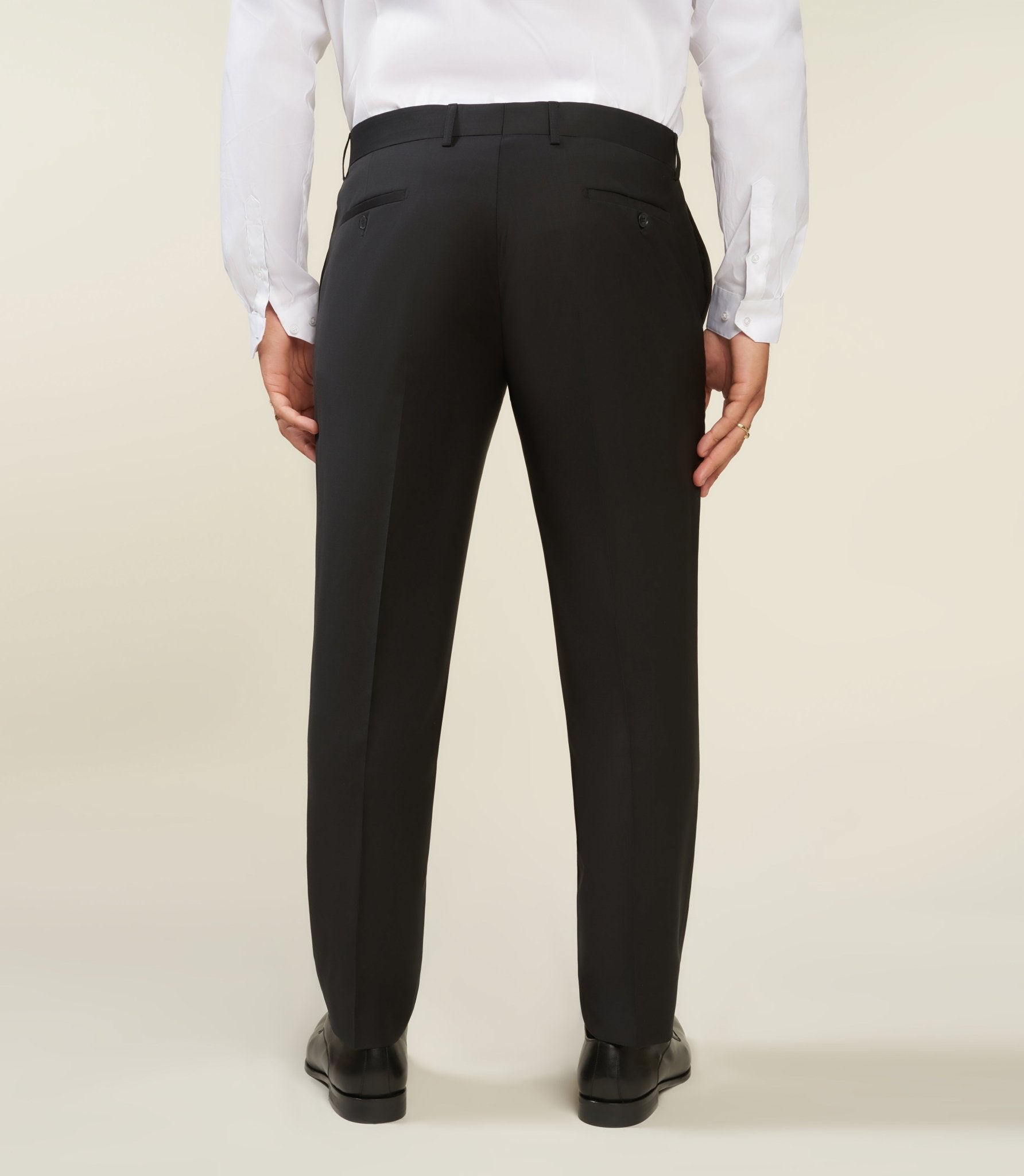 Pantalon ville en laine noir LIBREBT - IZAC