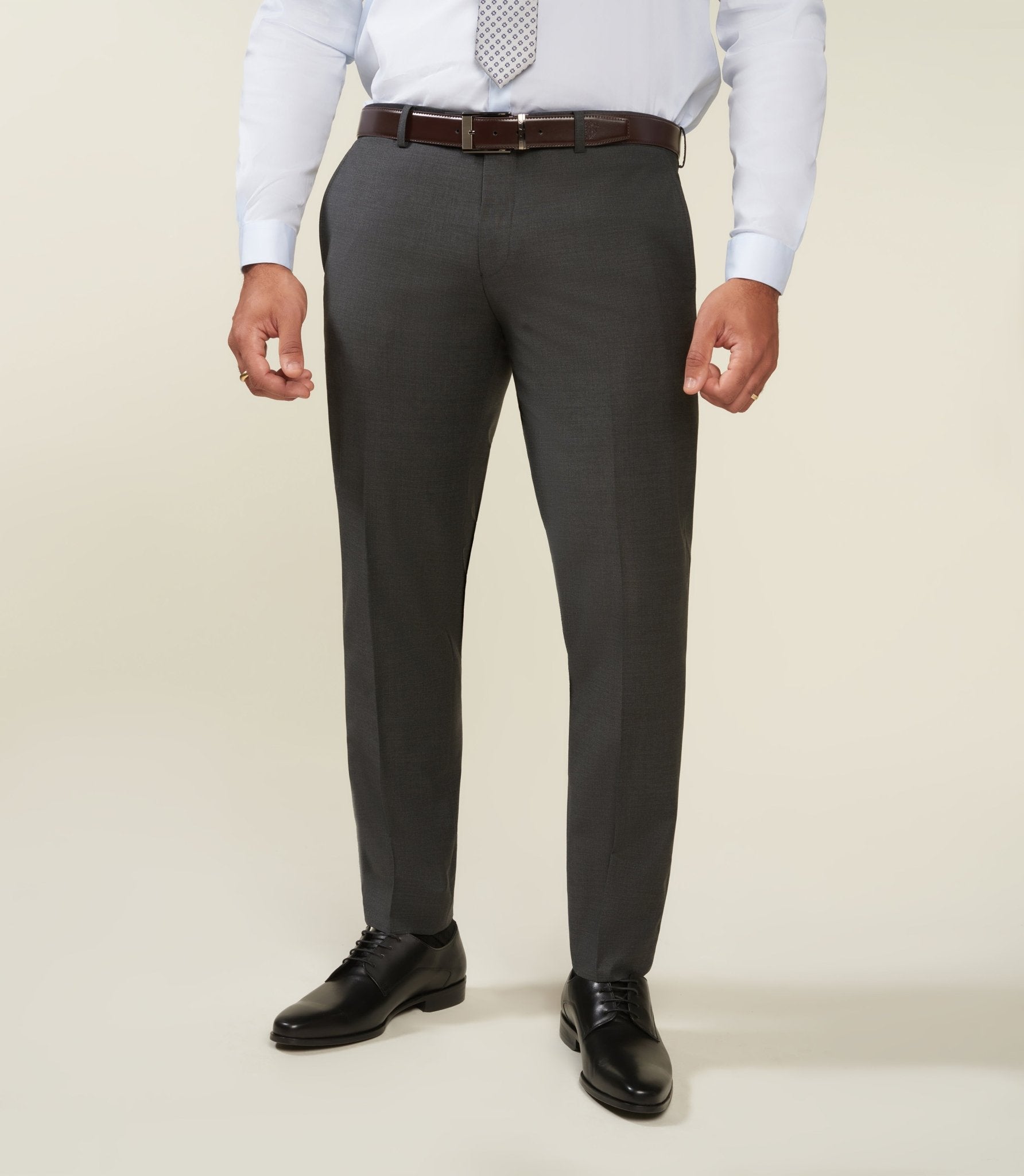 Pantalon ville en laine gris anthracite LIMONEBT - IZAC