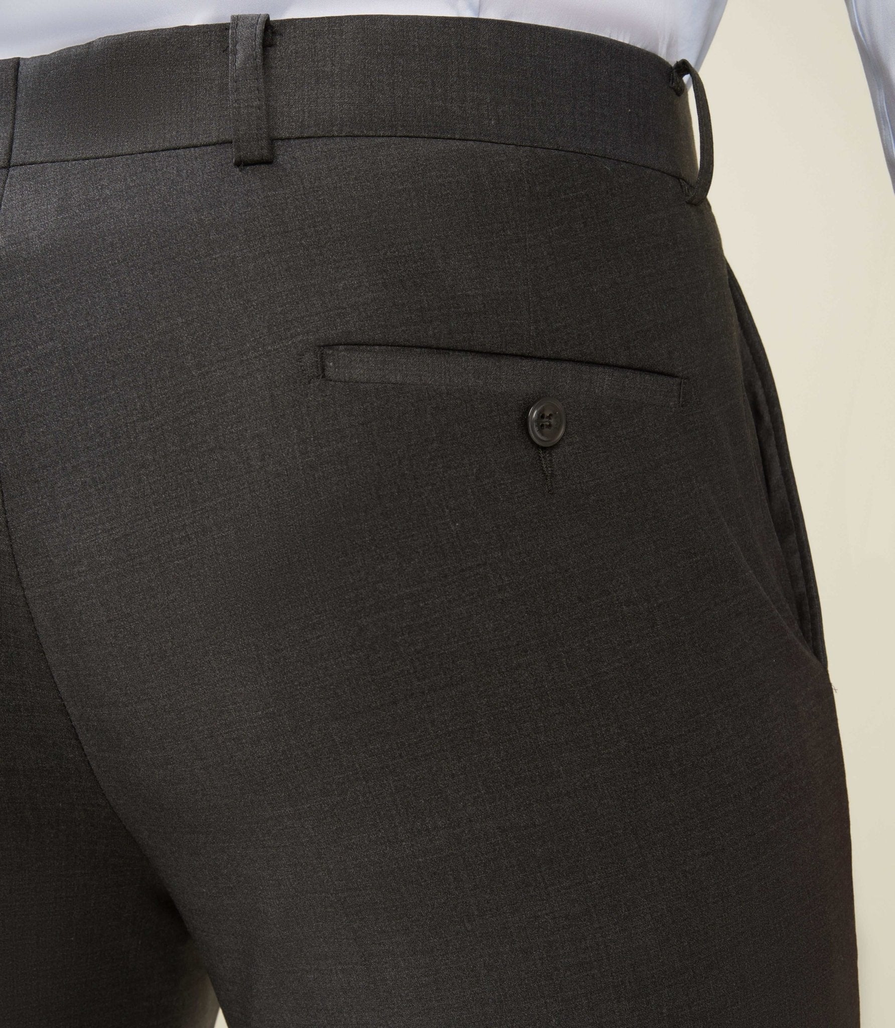 Pantalon ville en laine gris anthracite LIMONEBT - IZAC