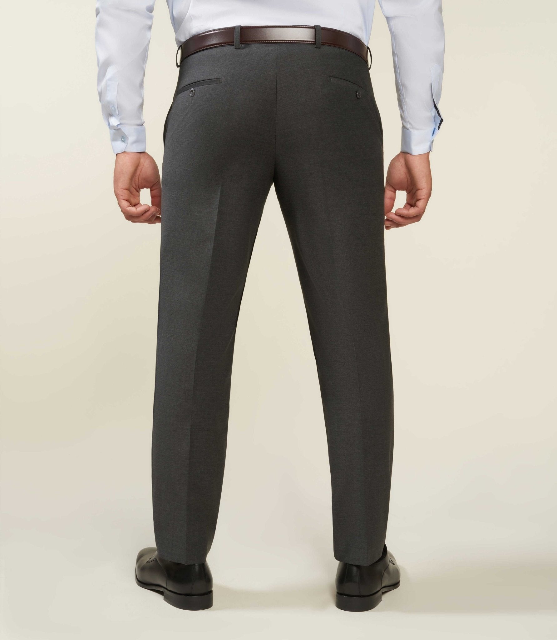 Pantalon ville en laine gris anthracite LIMONEBT - IZAC