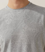 T-shirt col rond gris - chiné "Xanix" - IZAC