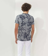 T-shirt col rond imprimé marine "Xingarout" - IZAC