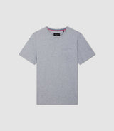 T-shirt col rond gris chiné "Gabriel" - IZAC