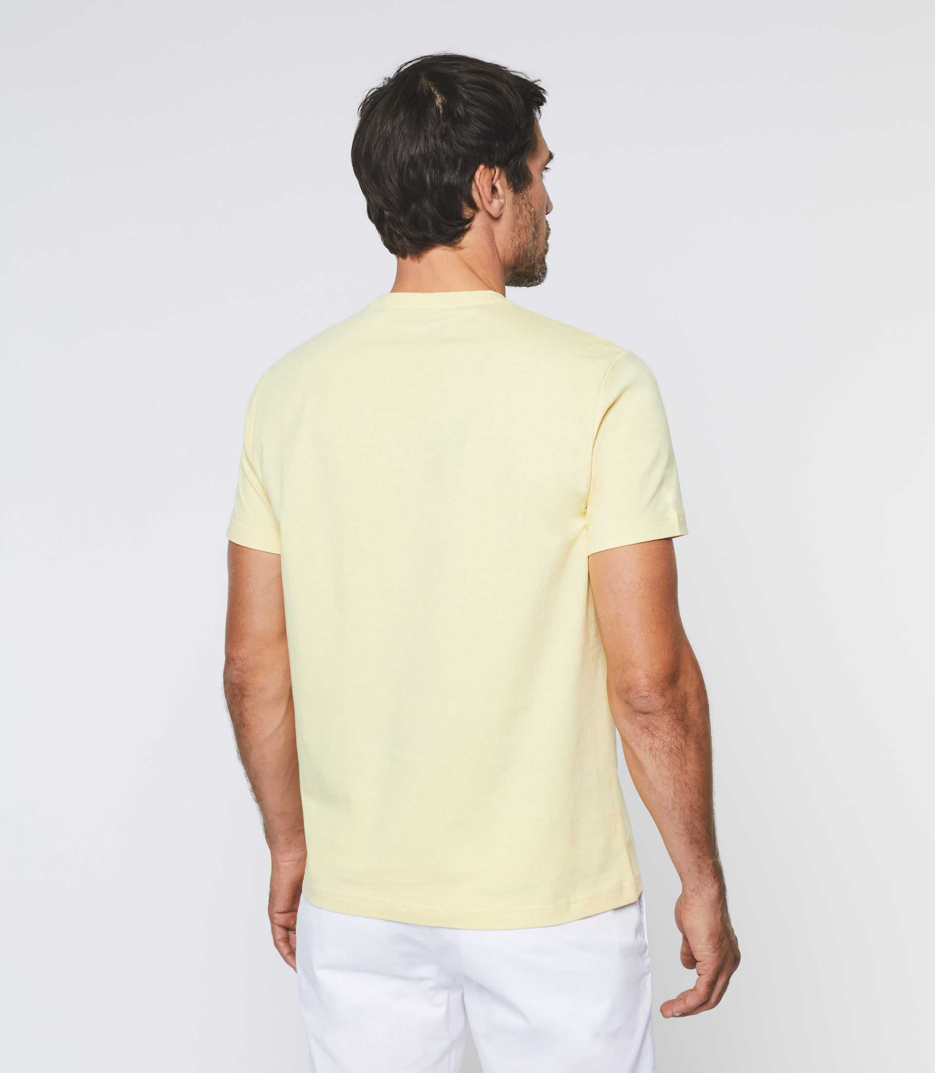 T-shirt col rond jaune "Gabriel" - IZAC