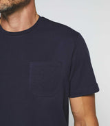 T-shirt col rond marine "Gabriel" - IZAC