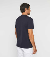 T-shirt col rond marine "Gabriel" - IZAC