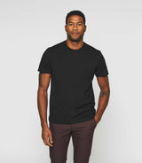 T-shirt col rond noir "Gabriel" - IZAC