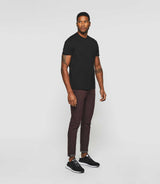 T-shirt col rond noir "Gabriel" - IZAC
