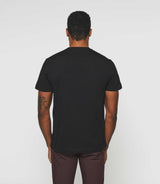 T-shirt col rond noir "Gabriel" - IZAC