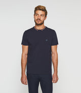 T-shirt manches courtes marine "Glen" - IZAC
