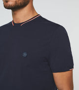 T-shirt manches courtes marine "Glen" - IZAC