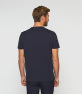 T-shirt manches courtes marine "Glen" - IZAC