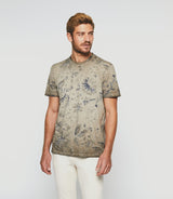 T-shirt à imprimé beige "Guerric" - IZAC