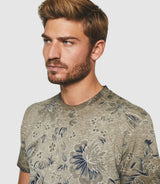 T-shirt à imprimé beige "Guerric" - IZAC