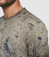 T-shirt à imprimé beige "Guerric" - IZAC