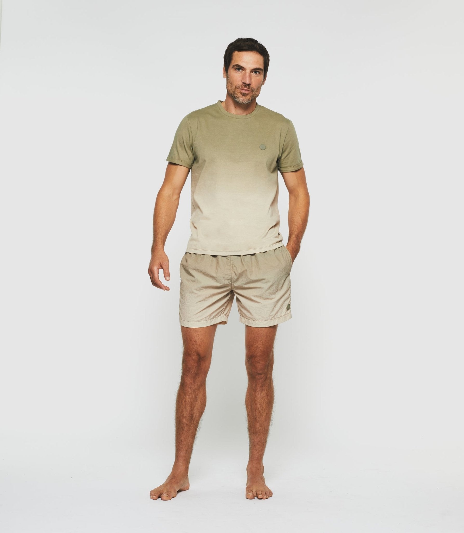 T-shirt dégradé kaki "Guyto" - IZAC