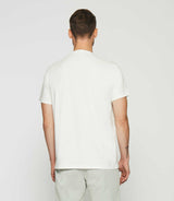 T-shirt à manches courtes brodé écru GUY - IZAC