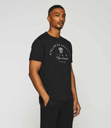 T-shirt brodé manches courtes noir GUY - IZAC