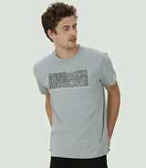 T-shirt imprimé gris chiné "Cali" - IZAC