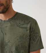 T-shirt à manches courtes col rond kaki "Harry" - IZAC