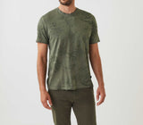T-shirt à manches courtes col rond kaki "Harry" - IZAC