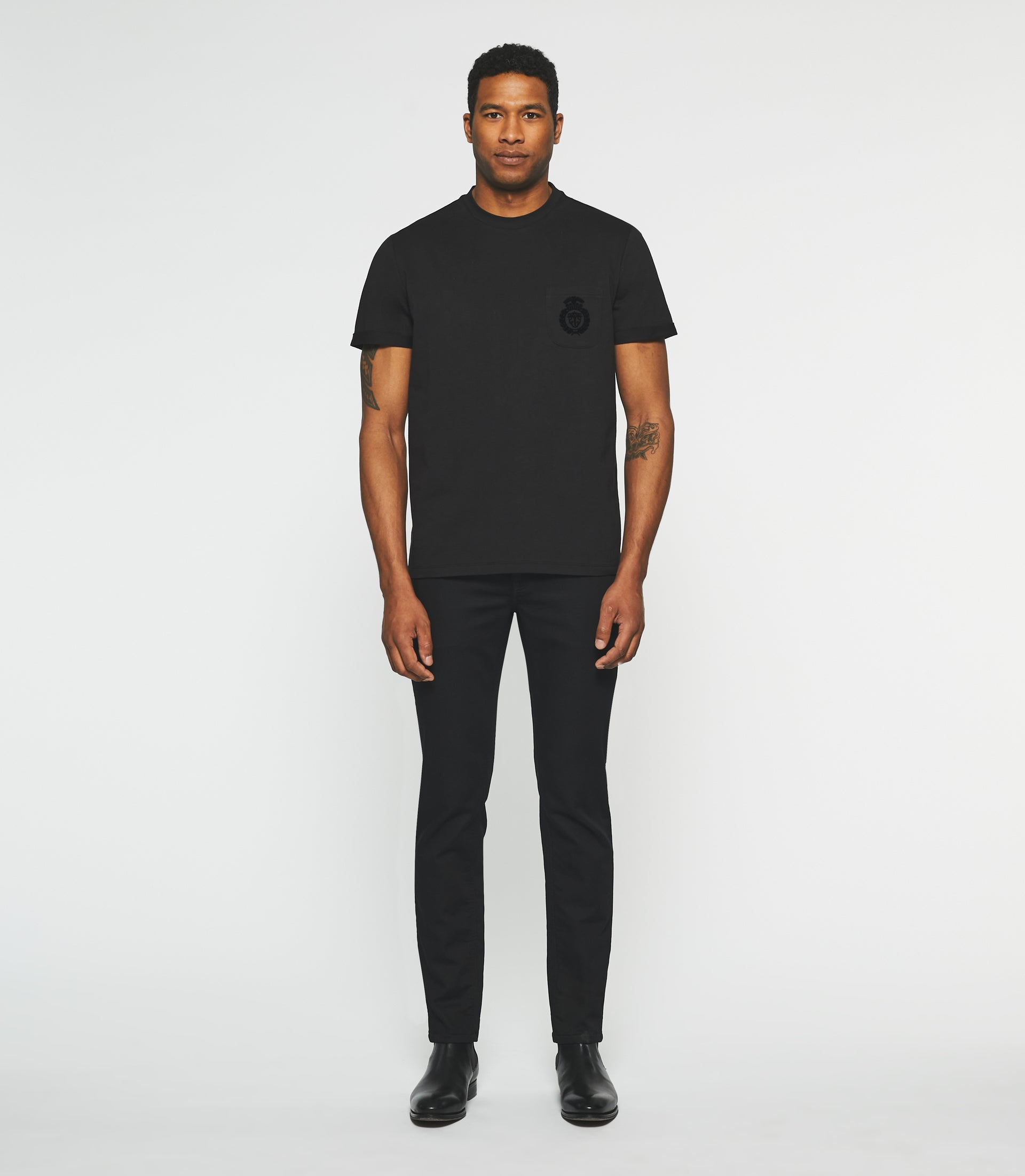 T-shirt manches courtes noir NOA - IZAC