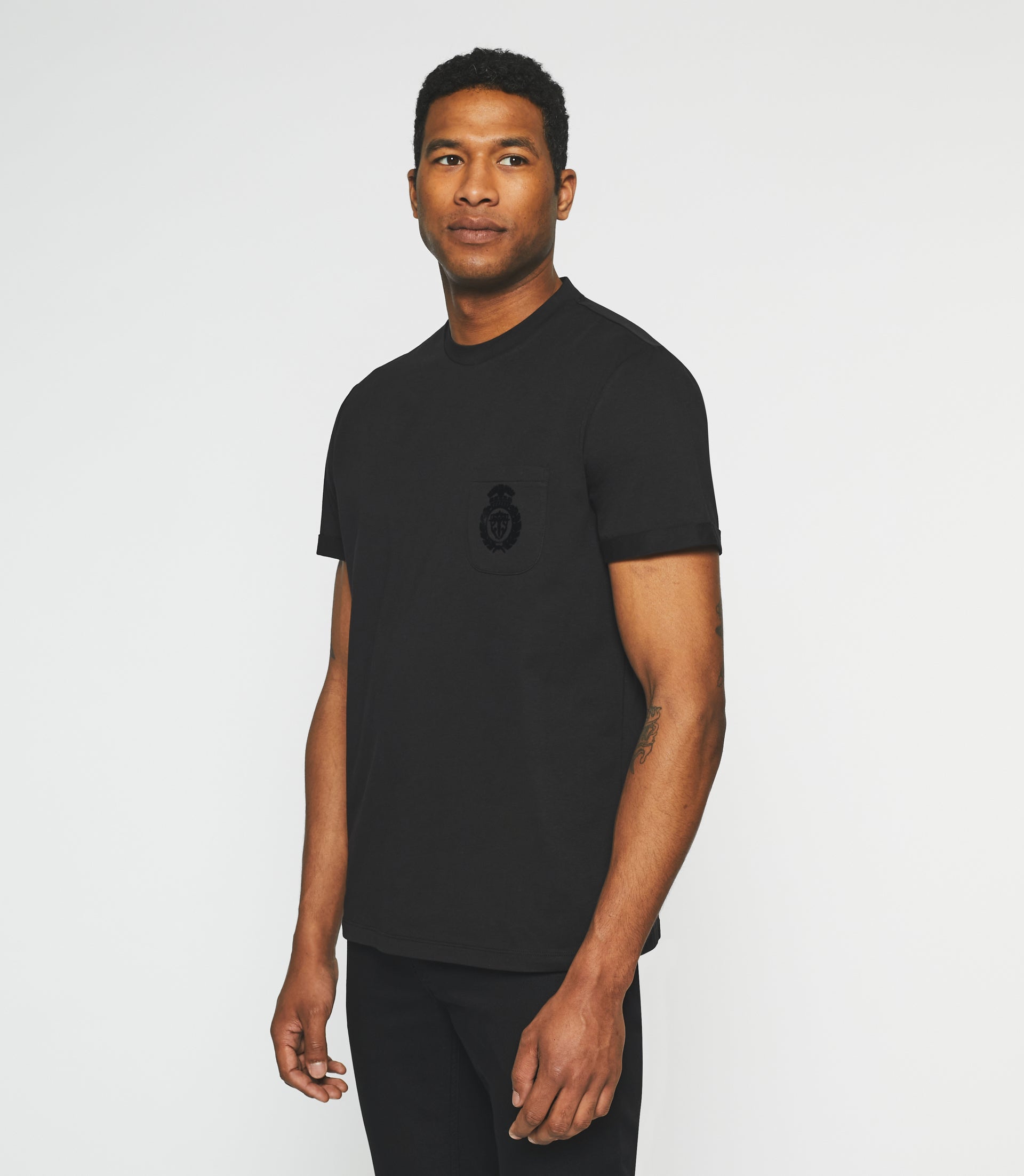 T-shirt manches courtes noir NOA - IZAC